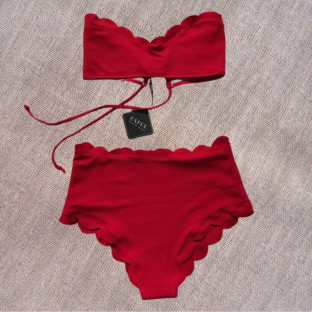 Zaful Forever Young Women’s Red High-Waisted Bikini